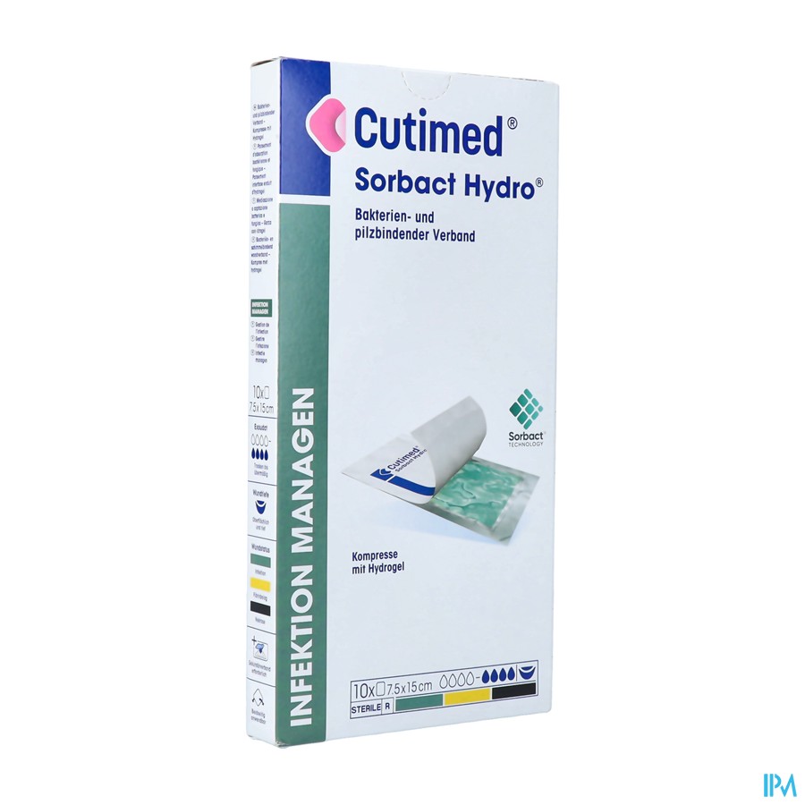 Cutimed Sorbact Hydro Gel 7,5cmx15cm 10