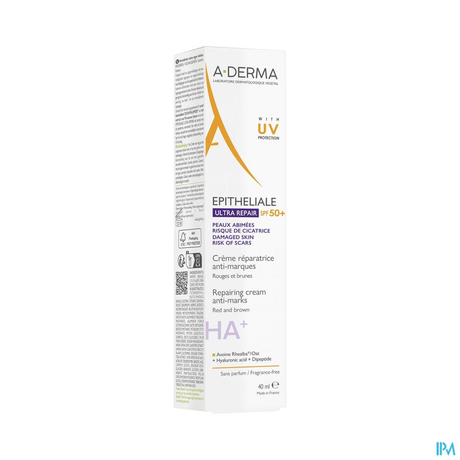 Aderma Epitheliale Creme Spf50+ A/marques 40ml