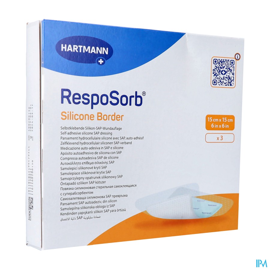 Resposorb Silicone Border 15x15cm 3 4130140