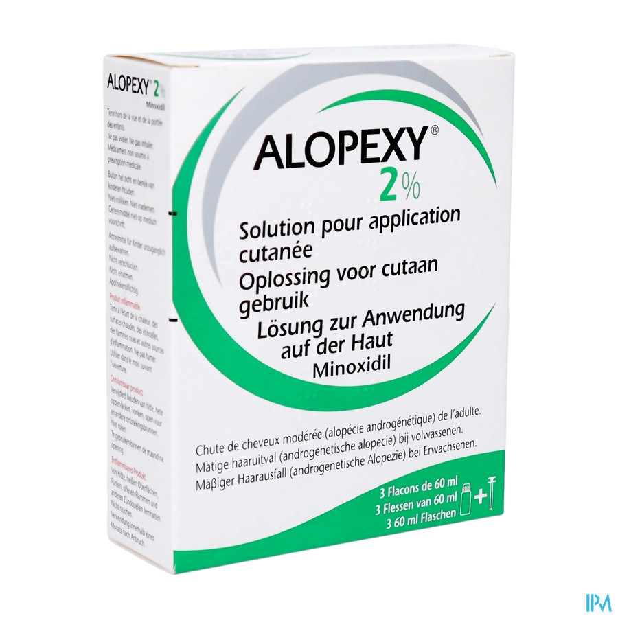 Alopexy 2 % Opl Cutaan Gebruik Fl Pipet 3x60ml