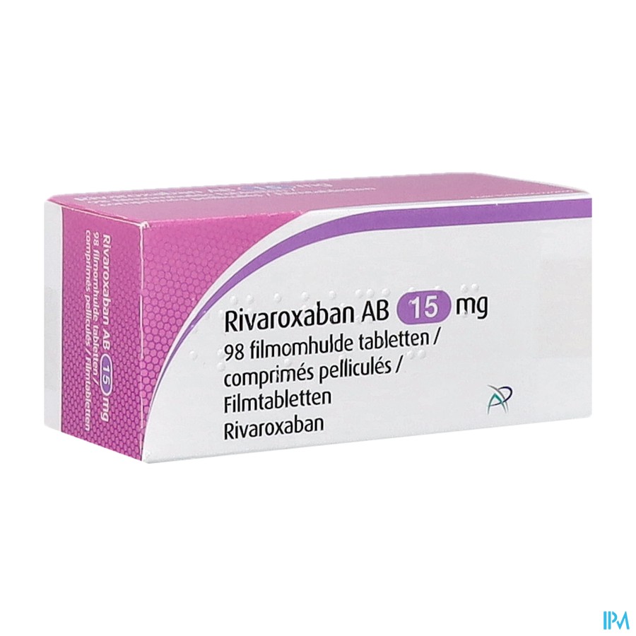 Rivaroxaban Ab Comp Pell 98x15mg