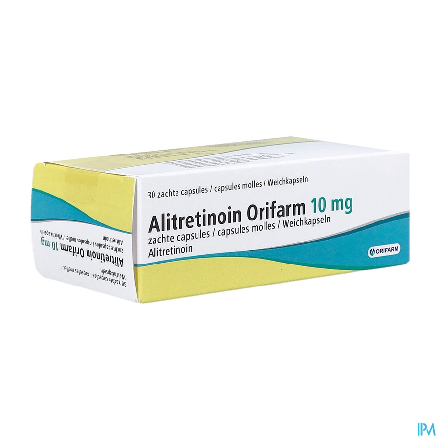 Alitretinoin 10mg Orifarm Zachte Caps 30