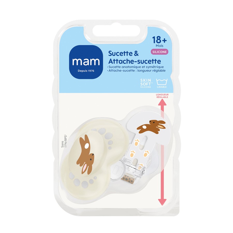 KIT SUCET+ATTACHE MAM SILIC 18+M