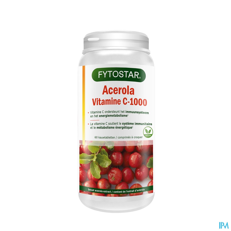 Fytostar Vitamine-energie Vit C1000&acerol Tabl 60