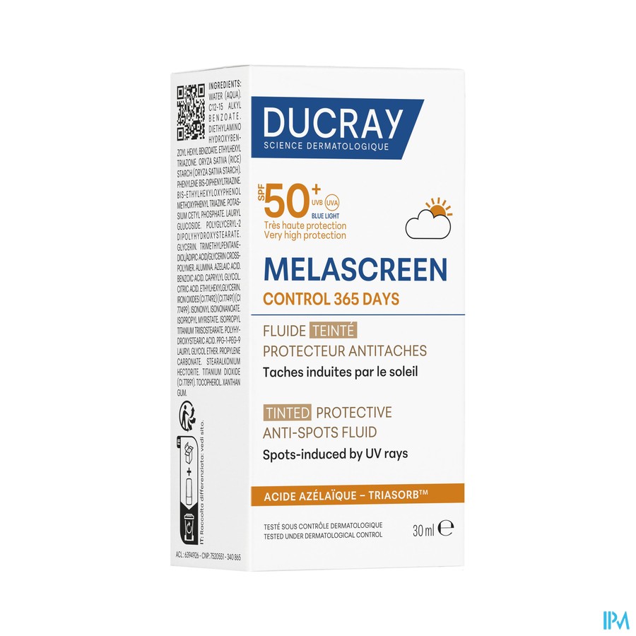 Ducray Melascreen Control 365days Spf50+getint30ml