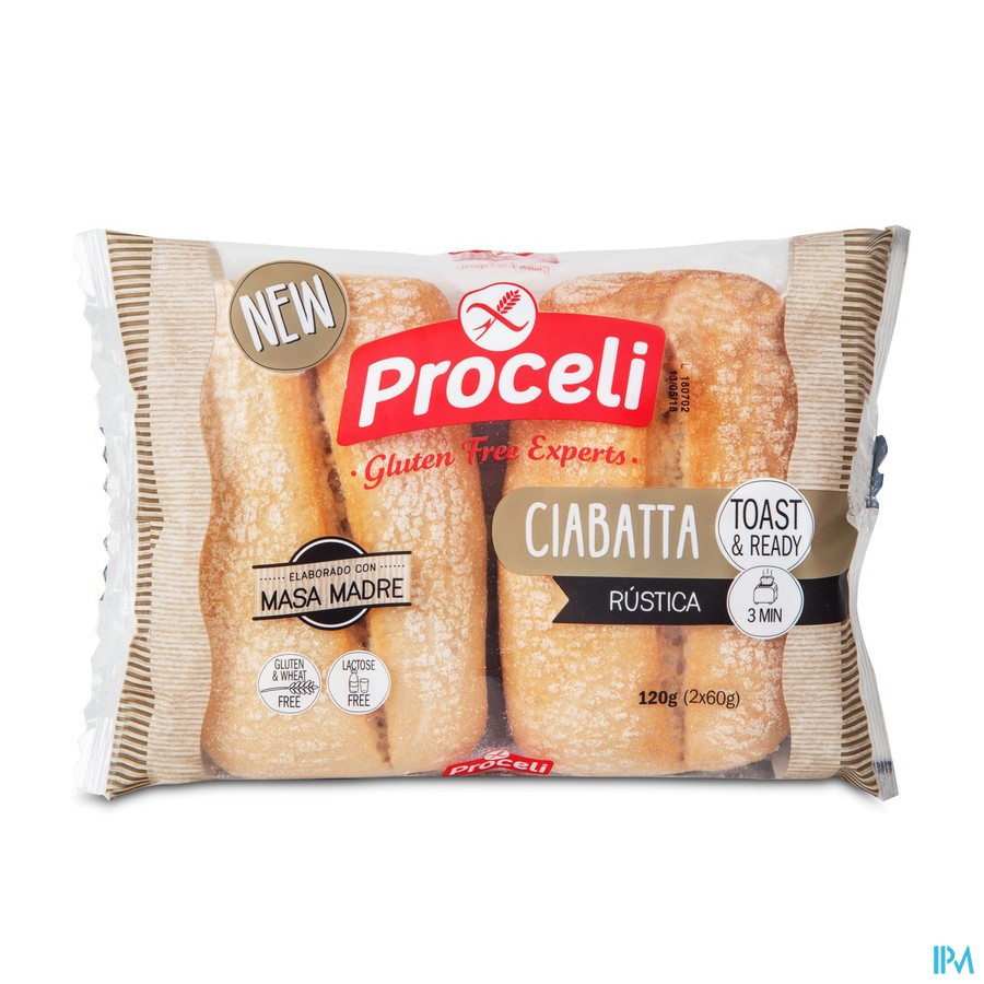 Proceli Ciabatta Rustica 120g Revogan