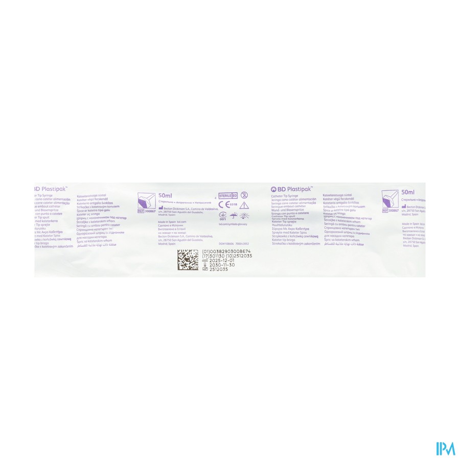 Bd Plastipak Spuit Catheter Tip 50ml 1 300867