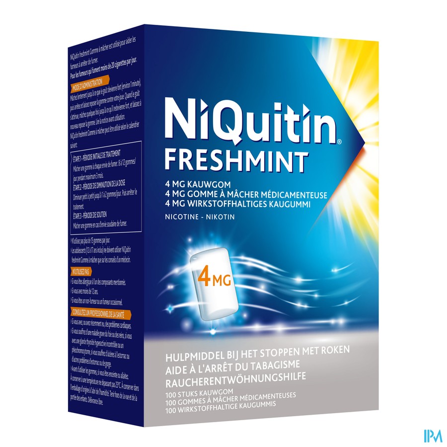 Niquitin Mint 4,0mg Kauwgom 100