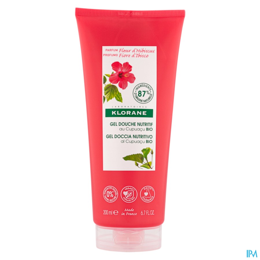 Klorane Corps Gel Douche Fleur Hibiscus 200ml