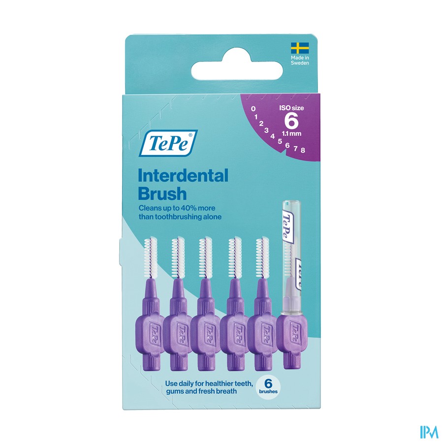 Tepe Interdental Brush 1,1mm Mauve 6