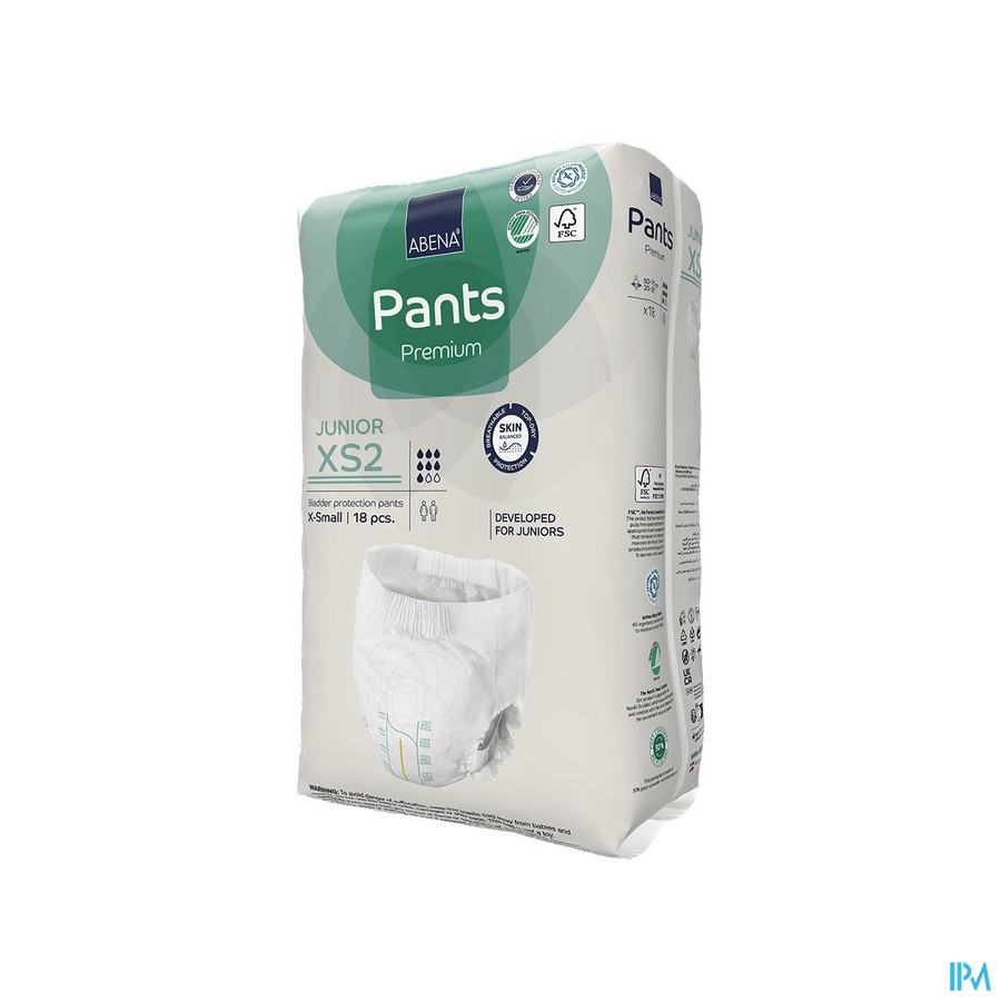 Abena Pants Premium Junior Xs2 Pull Up Luier 18