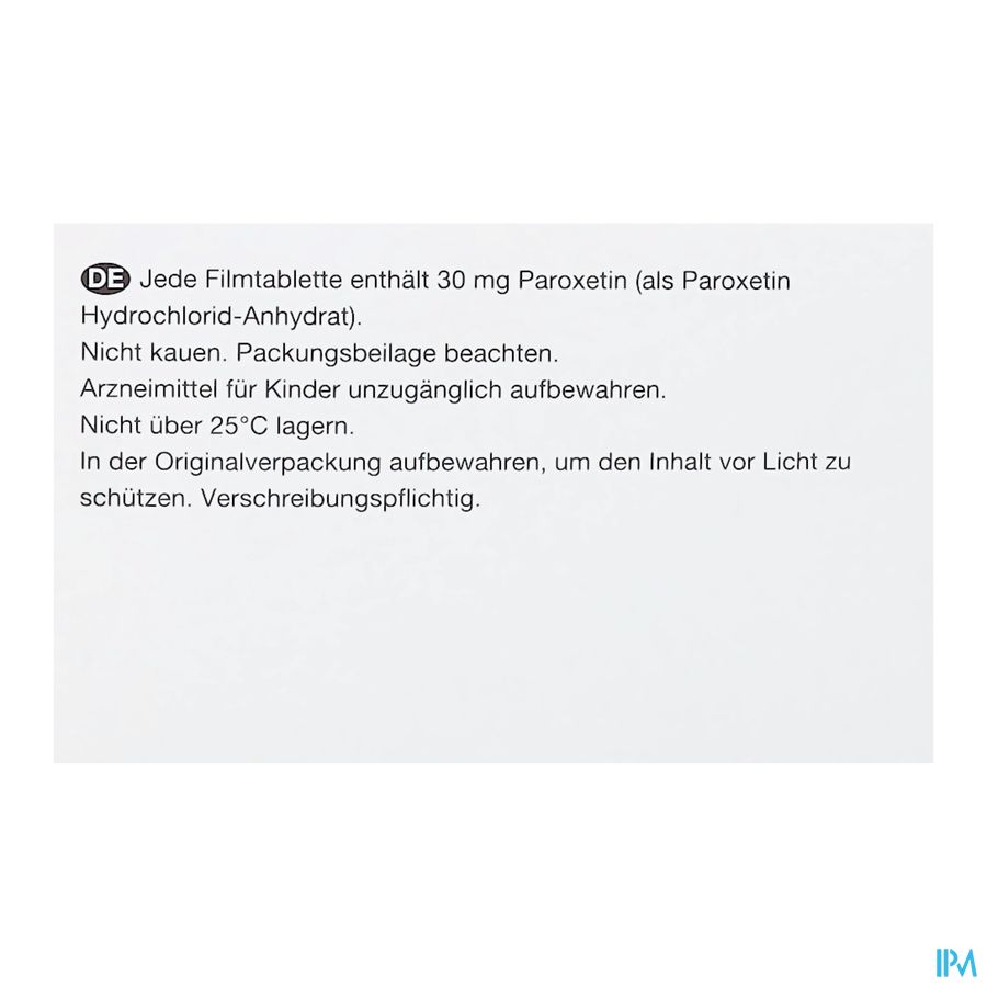 Paroxetine Viatris 30mg Comp 100 Blister 1