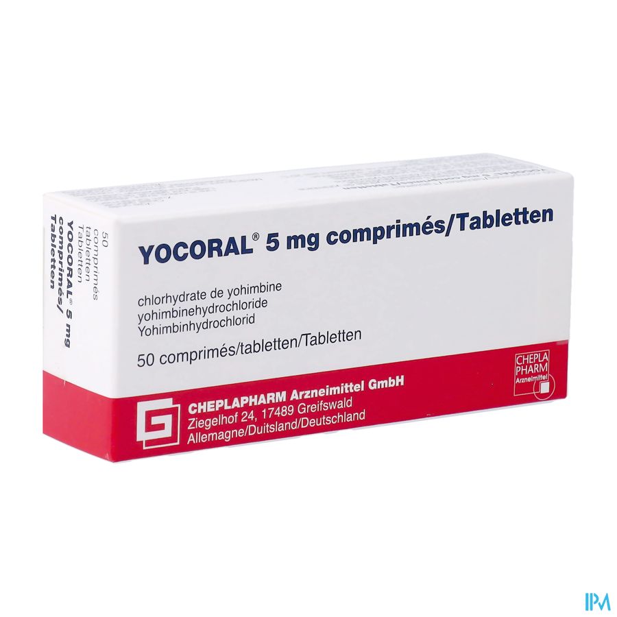 Yocoral 5mg Glenwood Tabl 50