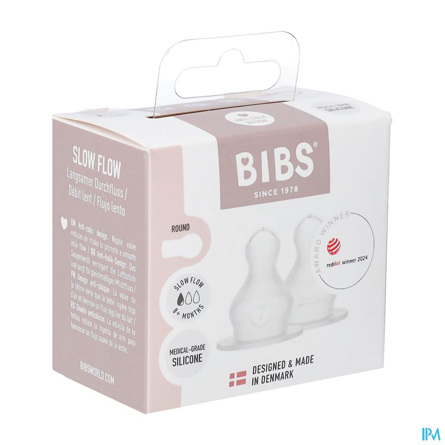 Bibs Zuigfles Spenen Siliconen Duopack Slow