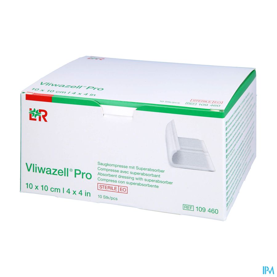 Vliwazell Pro Verb Super Absorb. 10x10cm 10 109460