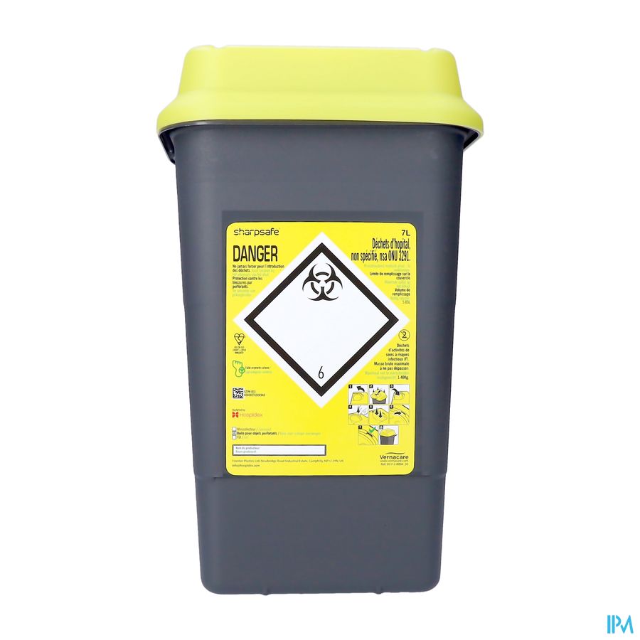 Sharpsafe Large Naaldcontainer 7l Sharpsafe Large Naaldcontainer 7l