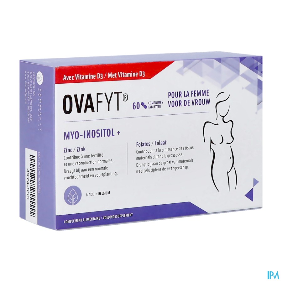 Ovafyt Myo-inositol Folaat Zink Vit D Tabl 60