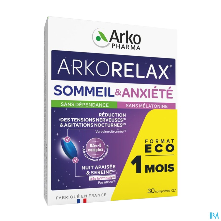 ARKORELAX SOMMEIL ANXIETE CPR 30