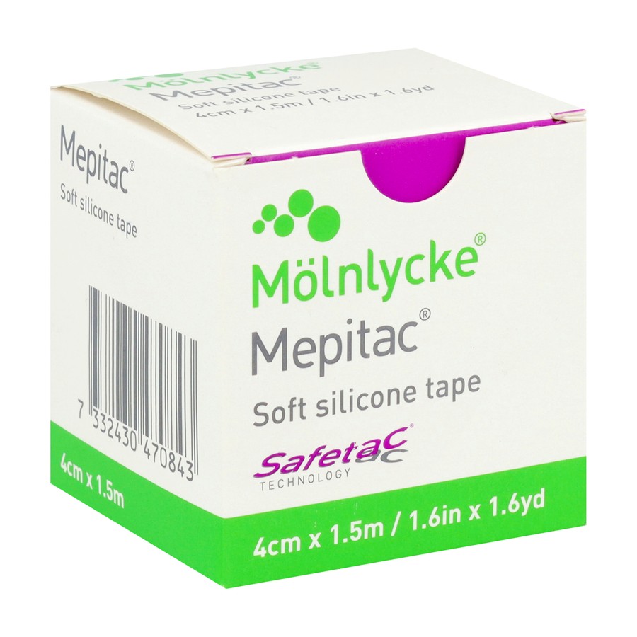 Mepitac Zachte Fixatietape Sil 4cmx1,5m 1 298400
