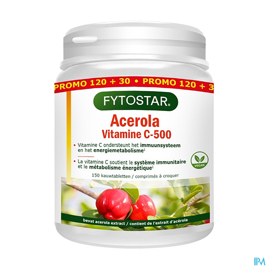 Acerola 500 Tabl 120+30 Gratis