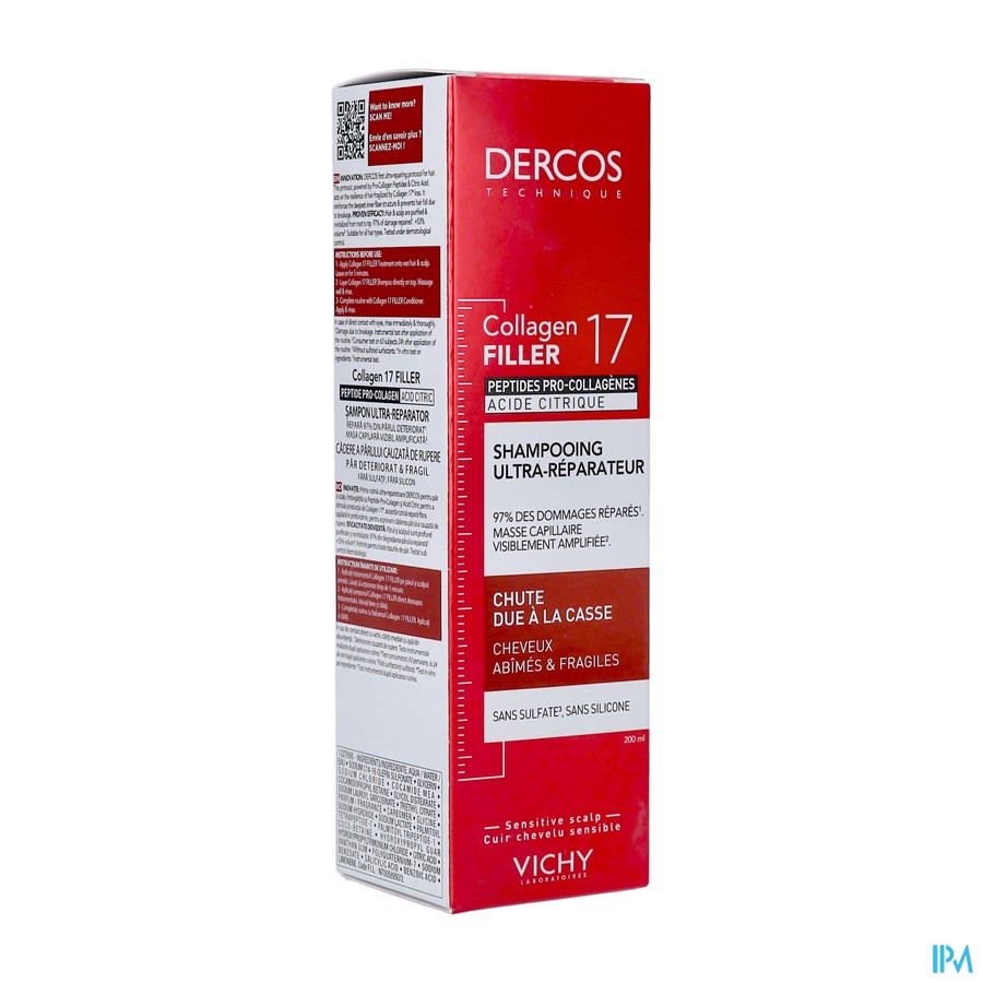 Vichy Dercos Collagen 17 Filler Shampoo 200ml