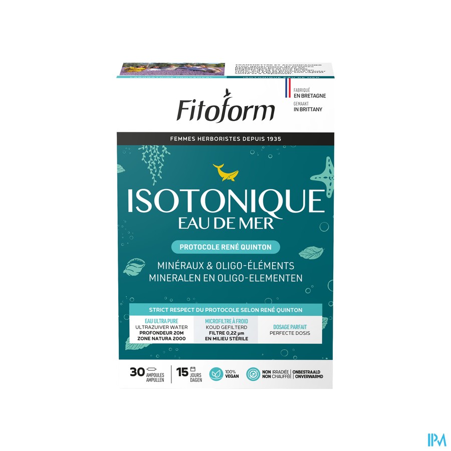 Isotonique Eau De Mer Amp 30x10ml Fitoform