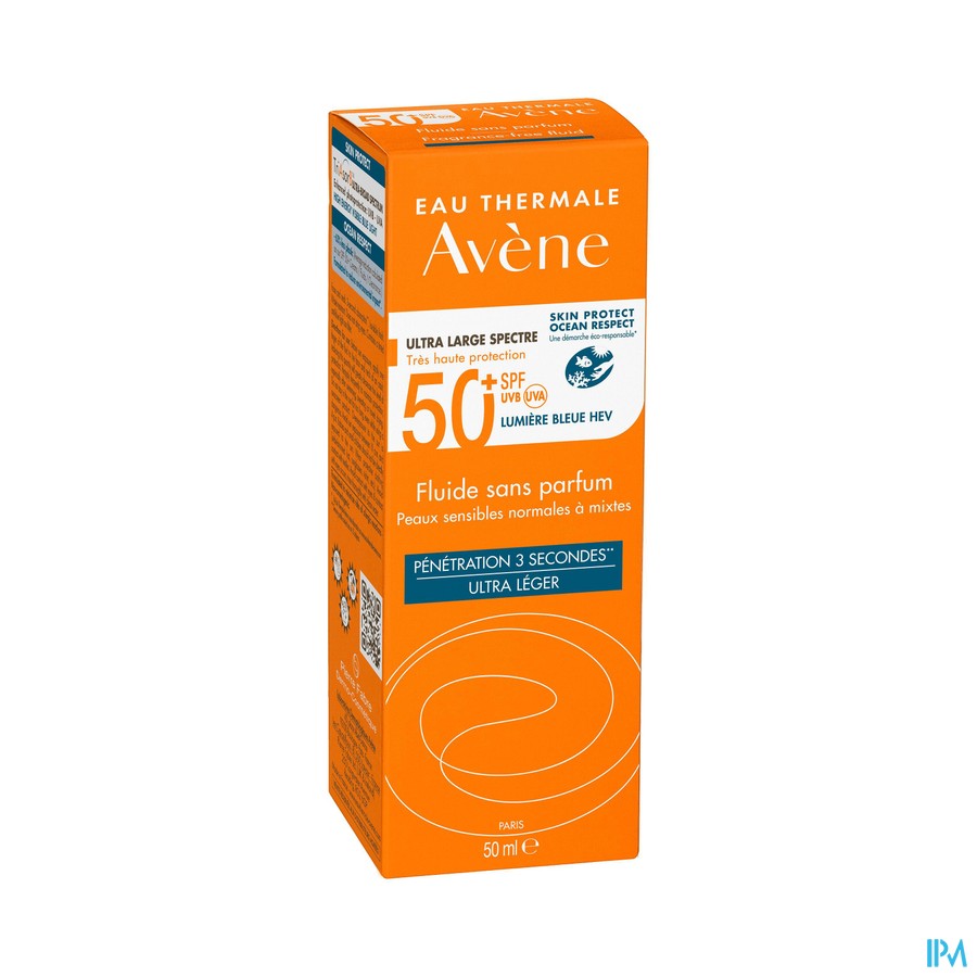 Avene Sol Spf50+ Fluide Sans Parfum 50ml