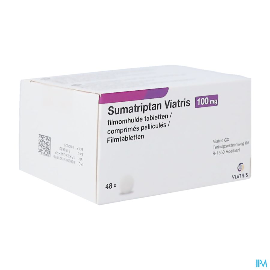 Sumatriptan Viatris 100mg Comp Pell 48 Sumatriptan Viatris 100mg Comp Pell 48