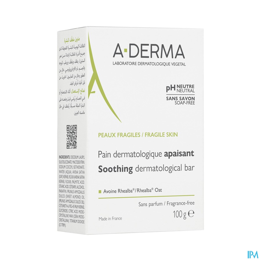 Aderma Indisp. Dermato Haver Wasstuk 100g Nf