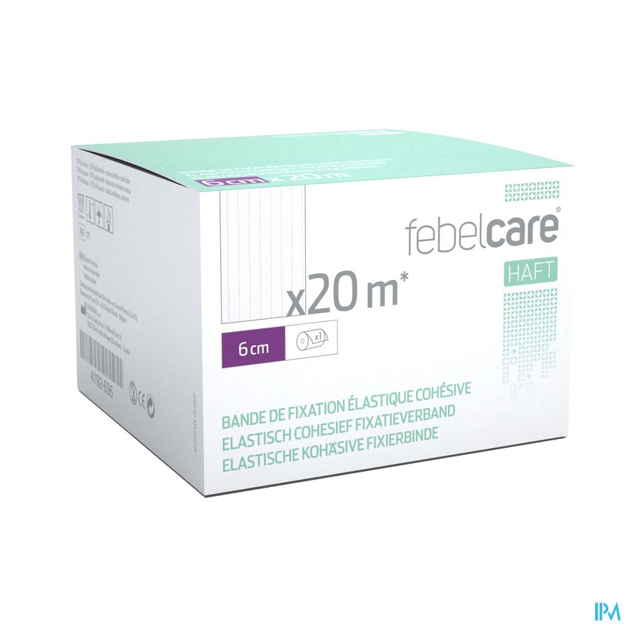 Febelcare Haft Bande Fix.elastiq. Cohesive 6cmx20m