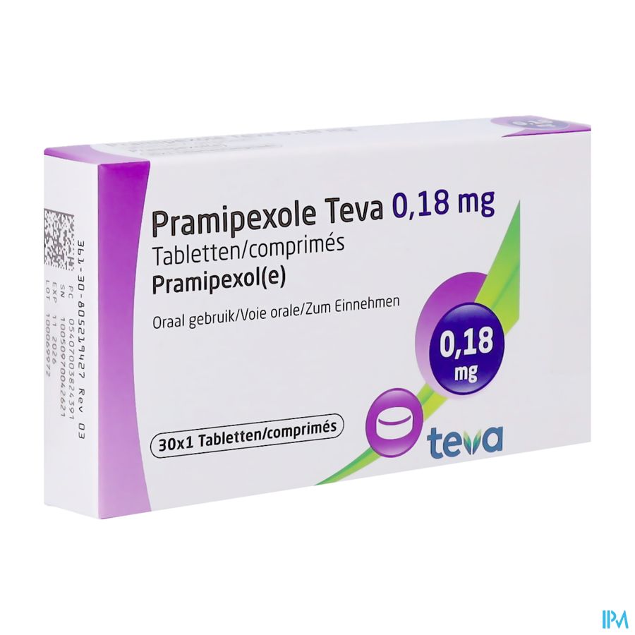 Pramipexol Teva 0,18mg Tabl 30 Pramipexol Teva 0,18mg Tabl 30