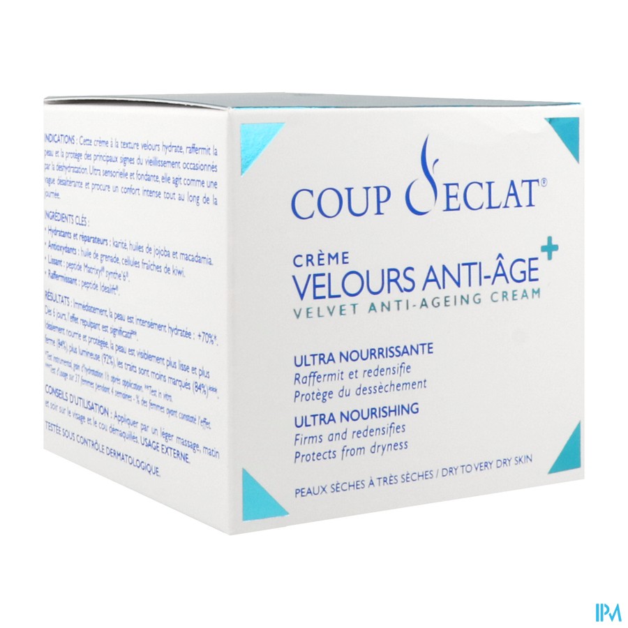Coup D'eclat Creme Velours A/age Pot 50ml