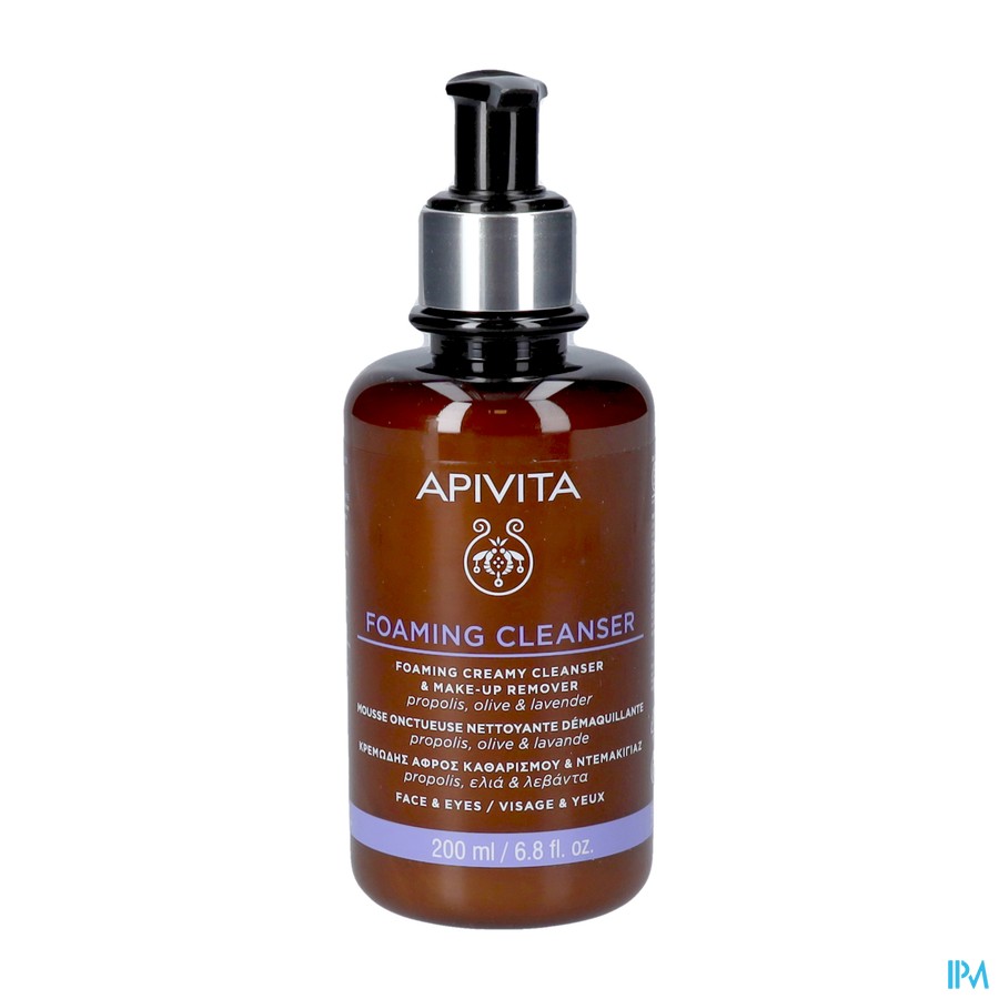 Apivita Foaming Cleanser Face & Eyes 200ml