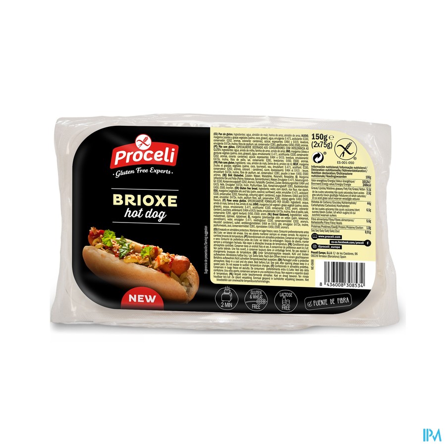 Proceli Brioxe Hot Dog 2x75g Revogan