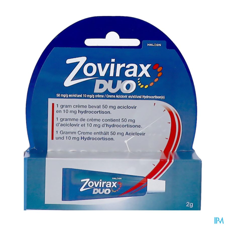 Zovirax Duo 50mg/g&10mg/g Pi Pharma Creme 2g Pip
