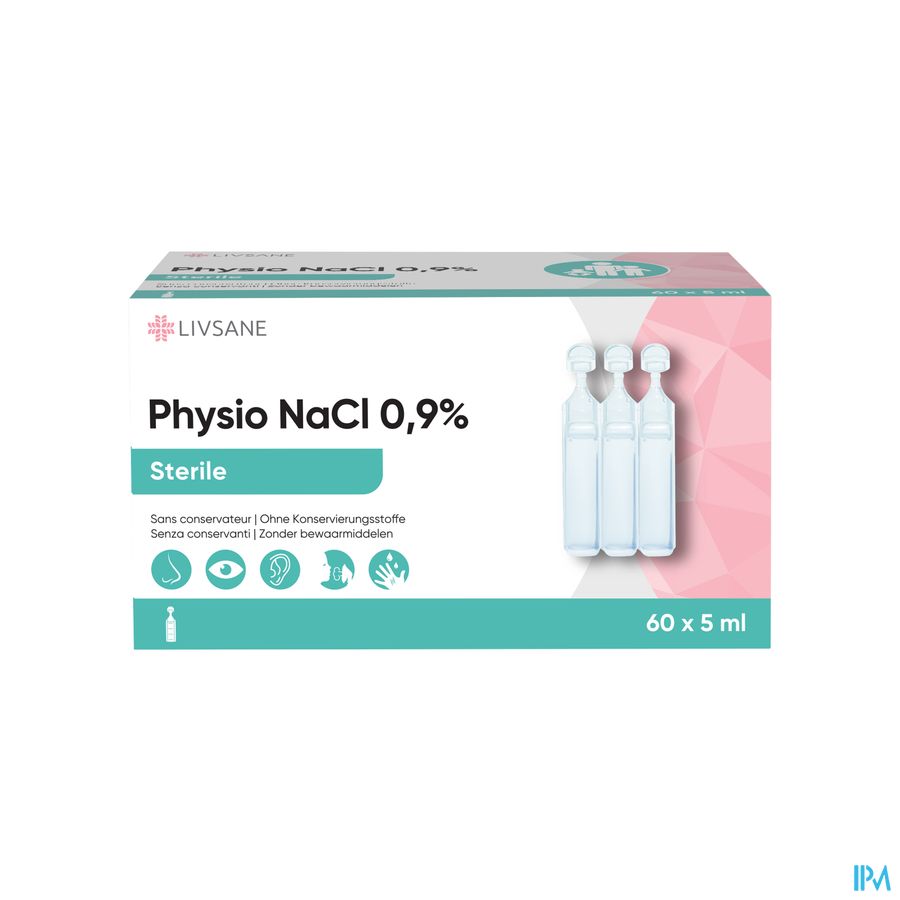 Livsane Nasal Physio Nacl 0,9% 60x5ml