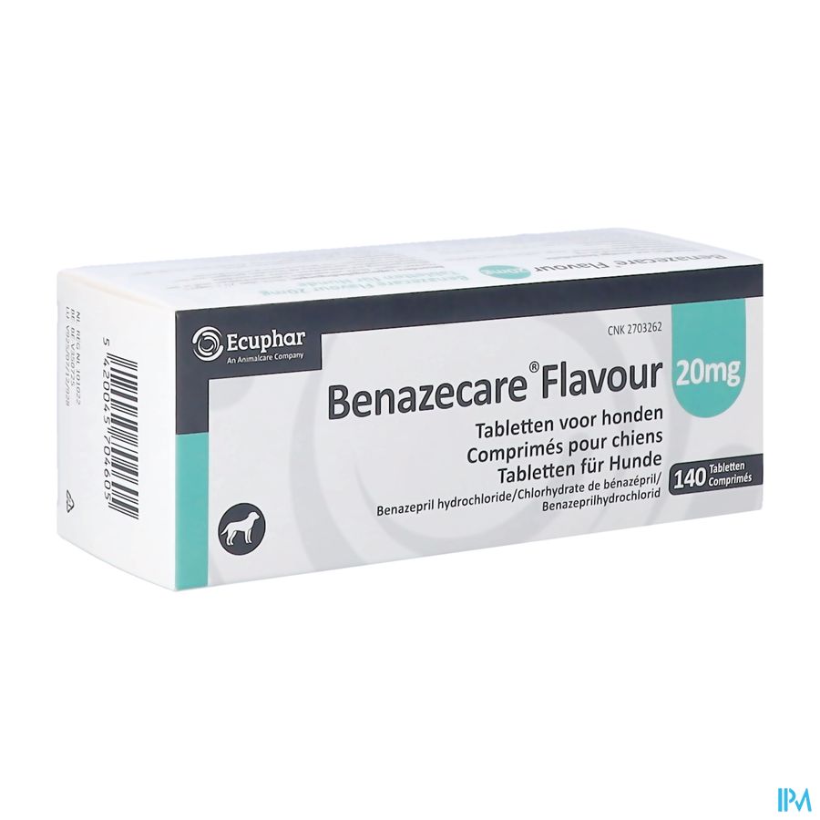 Benazecare Flavour 20mg Comp Honden 140 Benazecare Flavour 20mg Comp Honden 140