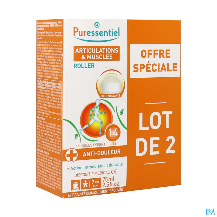 Puressentiel Gewrichten Roller 14 Ess Olie 2x75ml