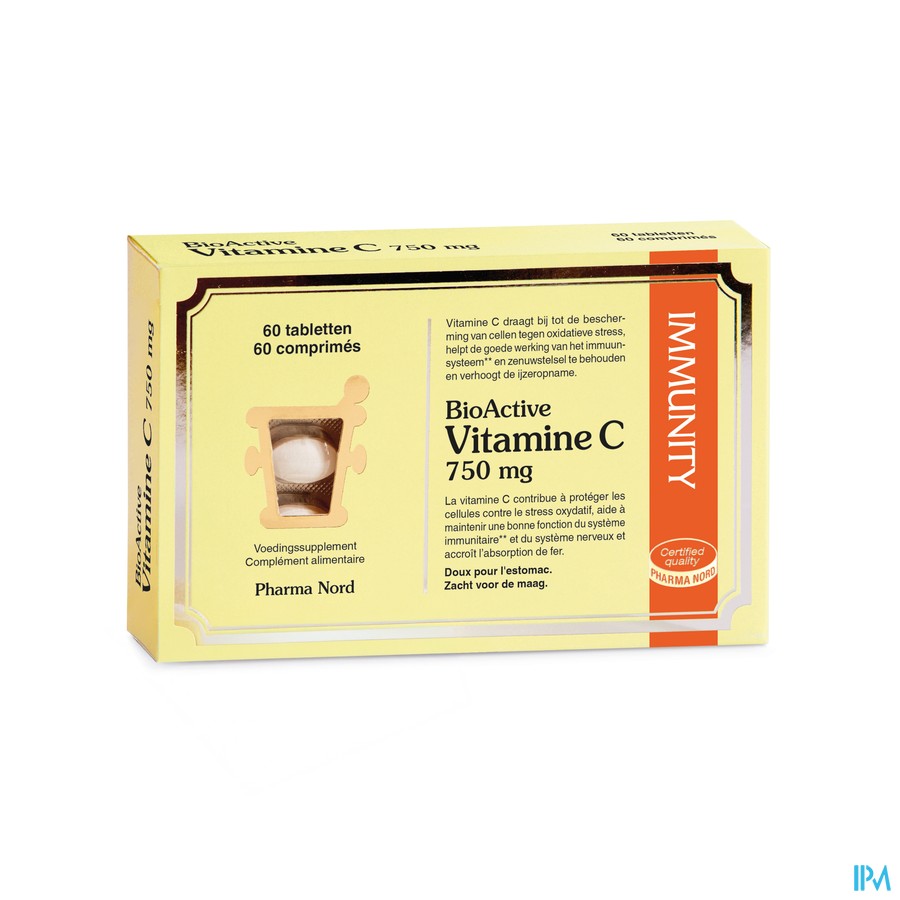 Bioactive Vitamine C 750mg Tabl 60