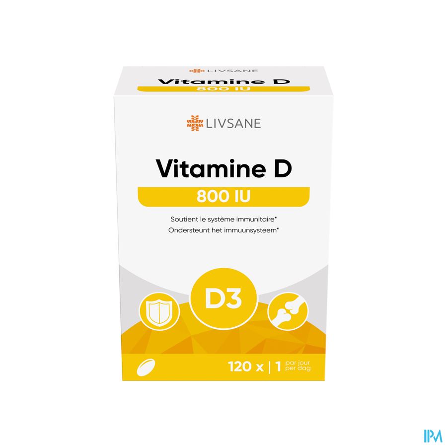 Livsane Vitamine D 800iu Softcaps 120