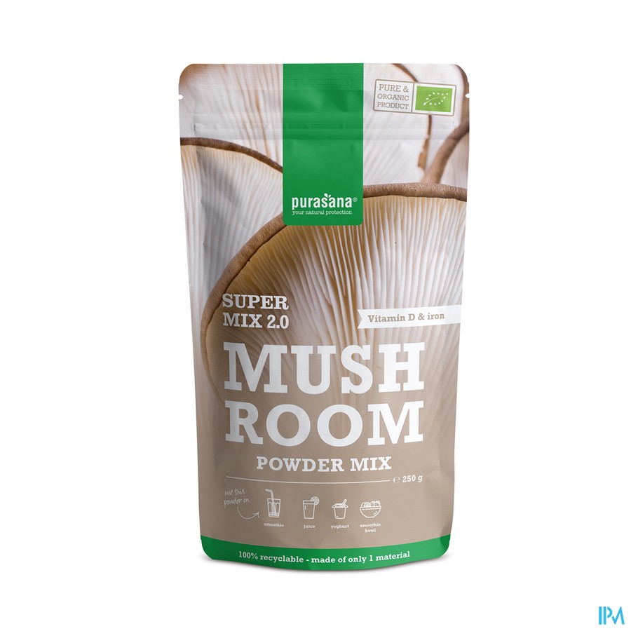 Purasana Superfoods Mushroom Mix Pdr 250g