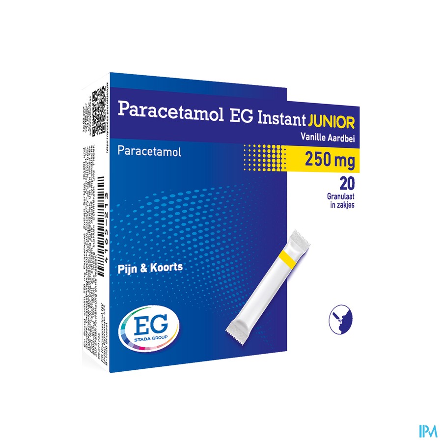 Paracetamol EG Inst.Junior250Mg Van-Aardb.Zakje 20