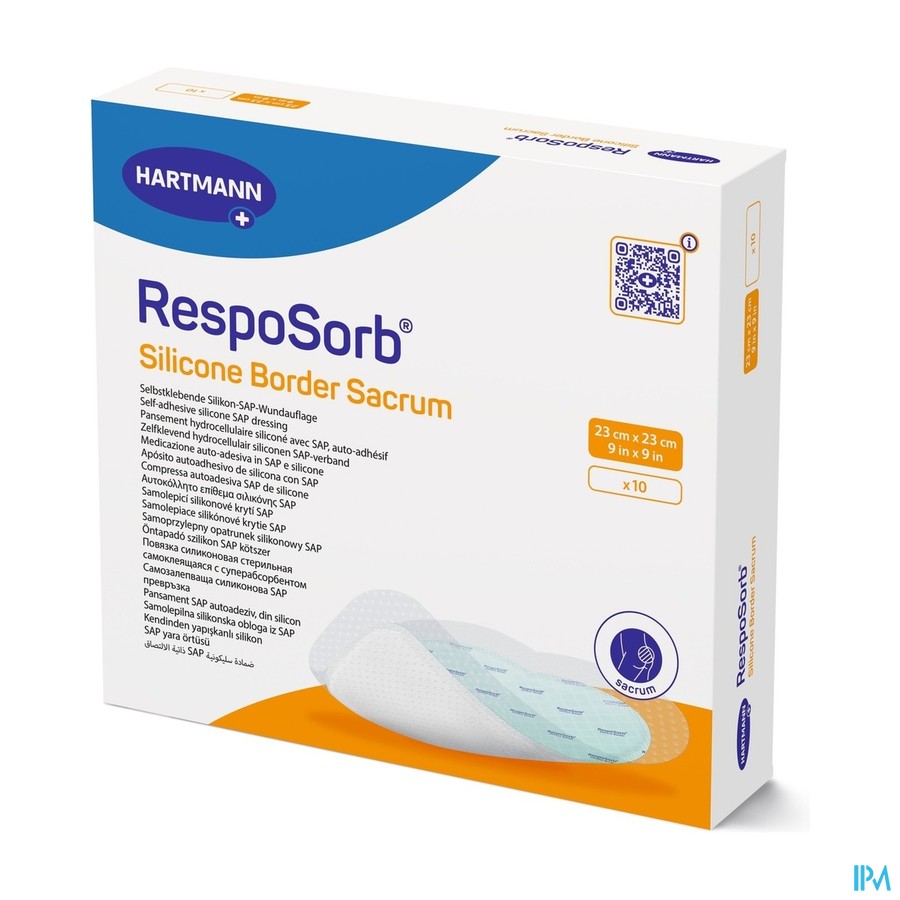 Resposorb Silicone Border Sacrum 23x23 10 4130071