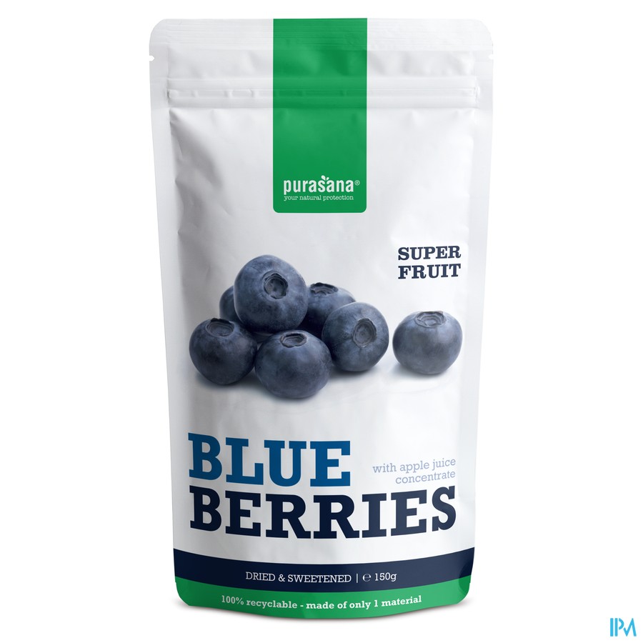 Purasana Vegan Blauwe Bessen 150g