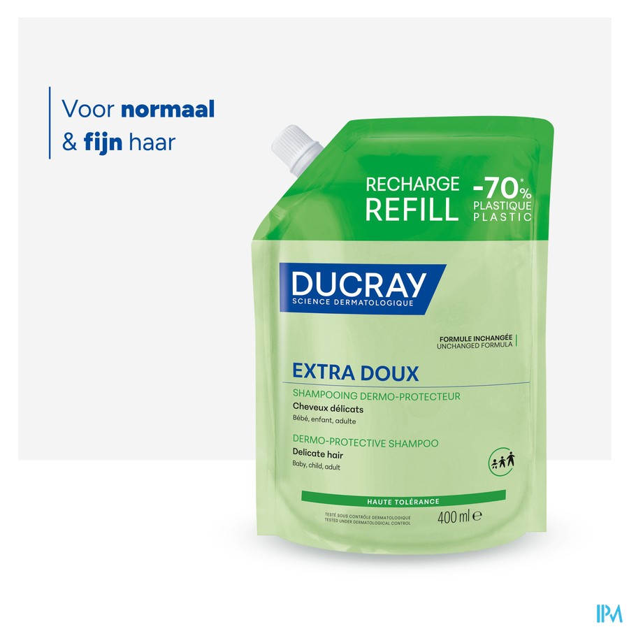 Ducray Extra Doux Huidbescherm Shampoo Refill400ml
