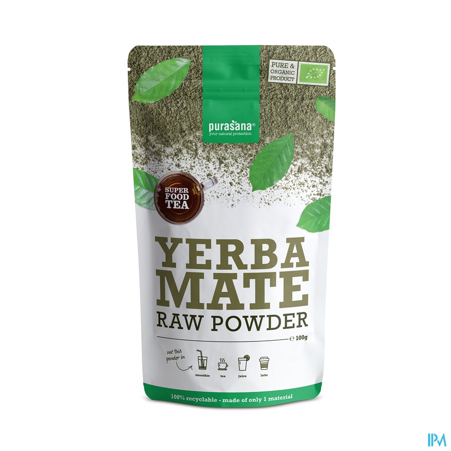 Purasana Superfoods Pdr Yerba Mate Bio 100g