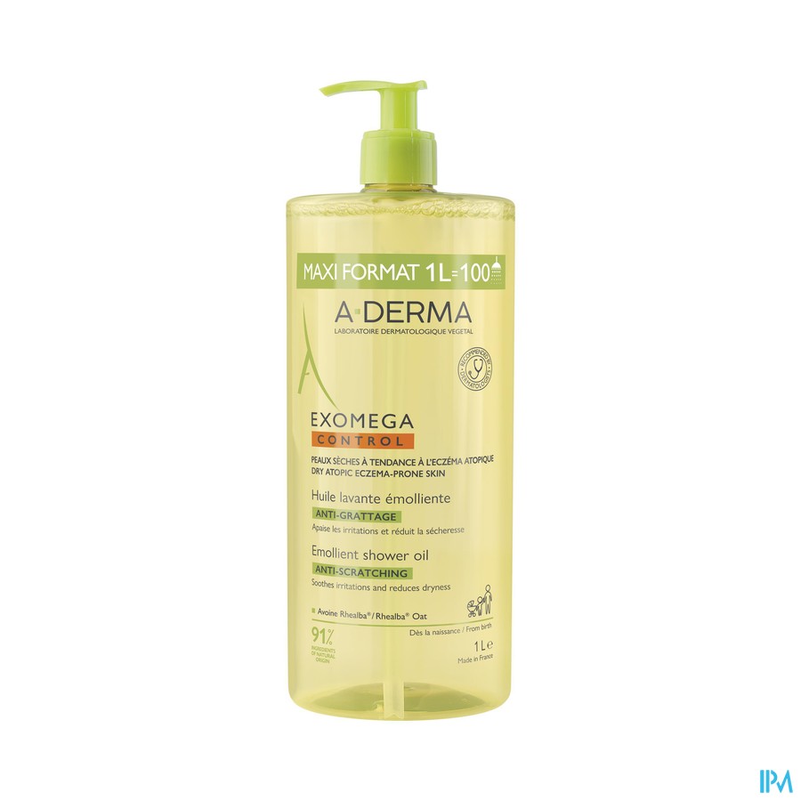 Aderma Exomega Control Huile Lavante Emollient 1l