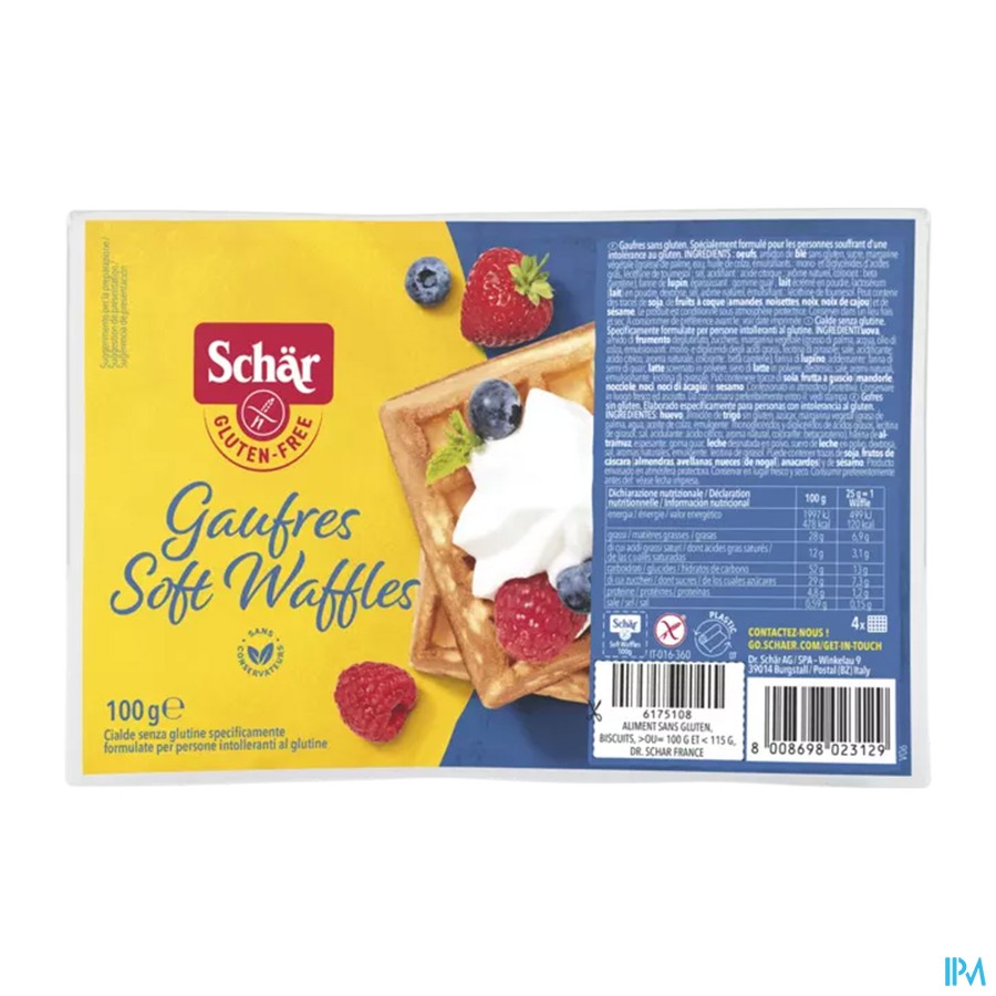 Schar Waffles 100g Revogan