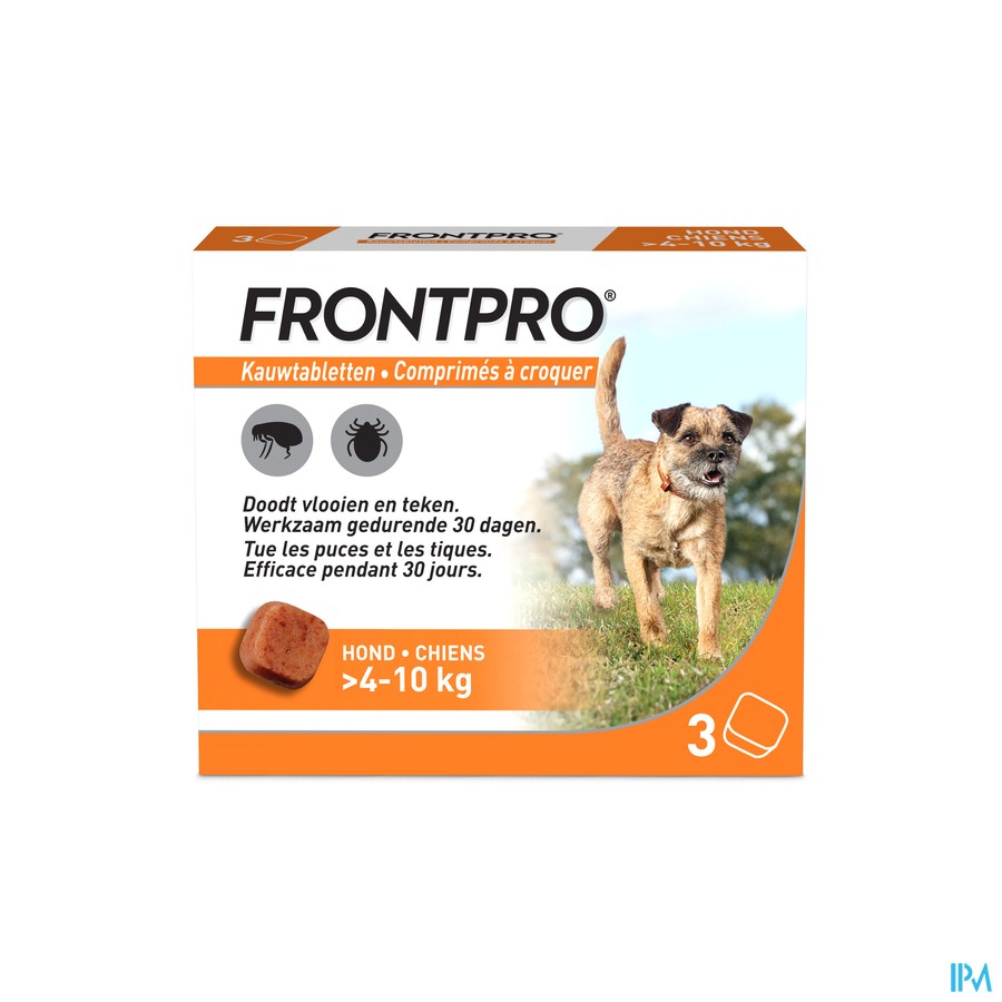 Frontpro 28mg >4-10kg Hond Kauwtabl 3