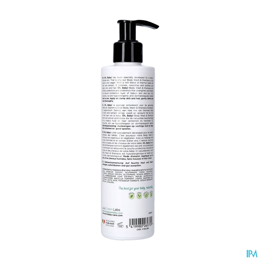Oh Baby Body Wash & Shampoo 250ml 1